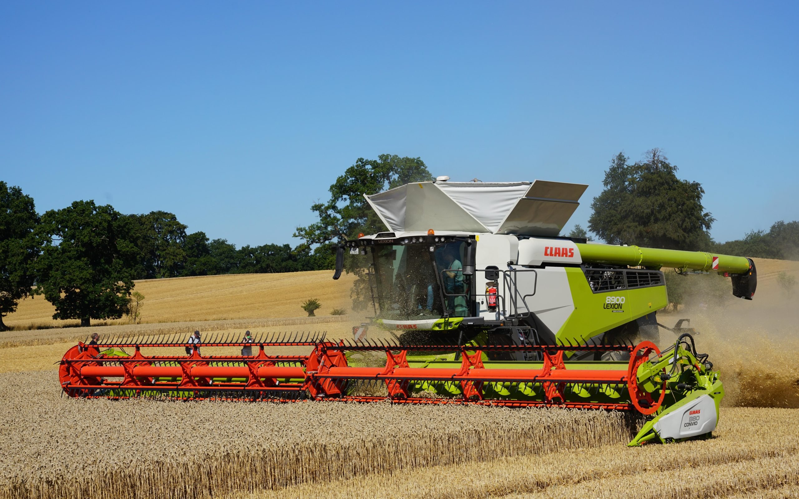 Combine harvester sales showed a dramatic reduction from las year