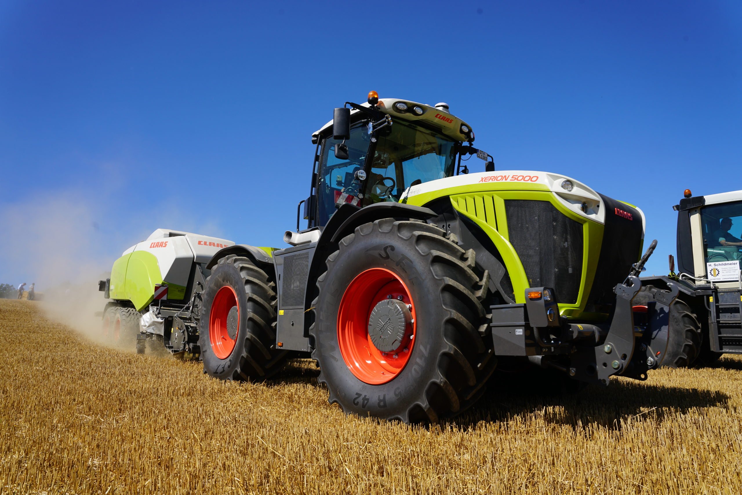 The latest Xerion 5000 offers 509hp from its Mercedes Benz OM 471 LA engine