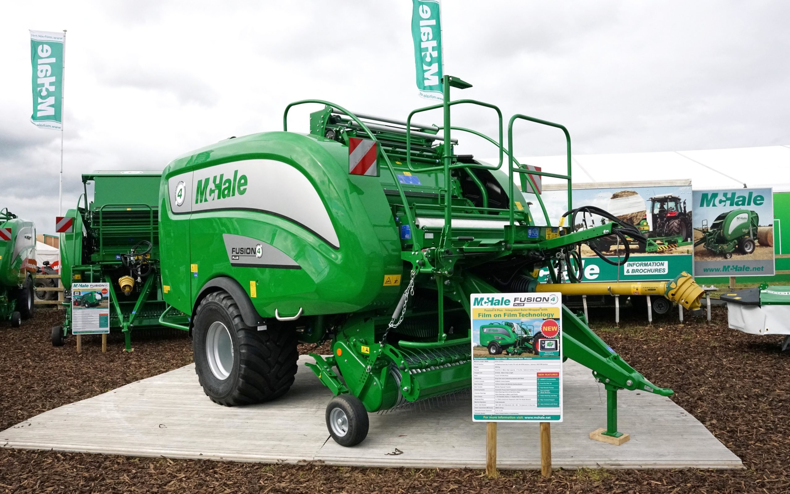 The latest Fusion 4 takes pride of place on the McHale stand