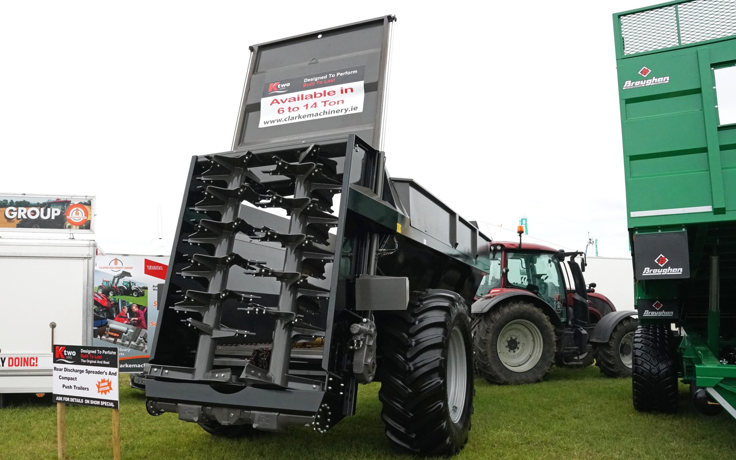 Ktwo trailers and spreaders hail from Buckinghamshire in the UK and are now imported by Clarke Farm Machinery