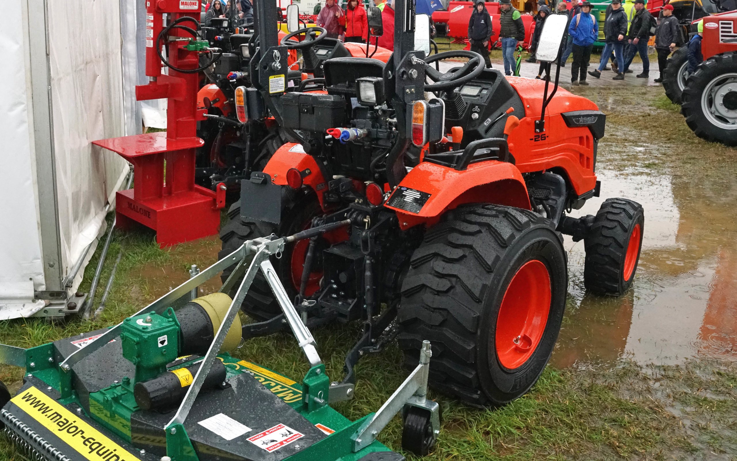 A range of implements suitable for compact tractors will be sold alongside the Avenger range
