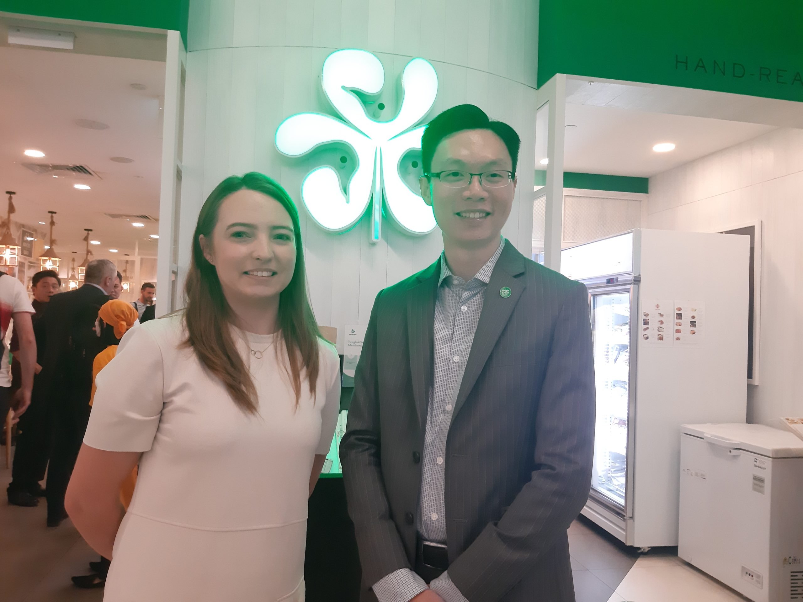 Katie Meegan , Bord Bia marketing advisor in southeast Asia and Malcom Leoi, Bord Bia southeast Asia market specialist in meat and seafood