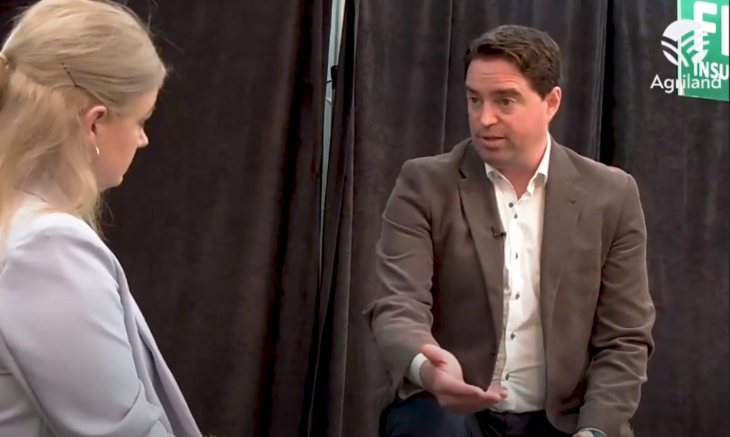 Minister Martin Heydon with Agriland editor, Stella Meehan