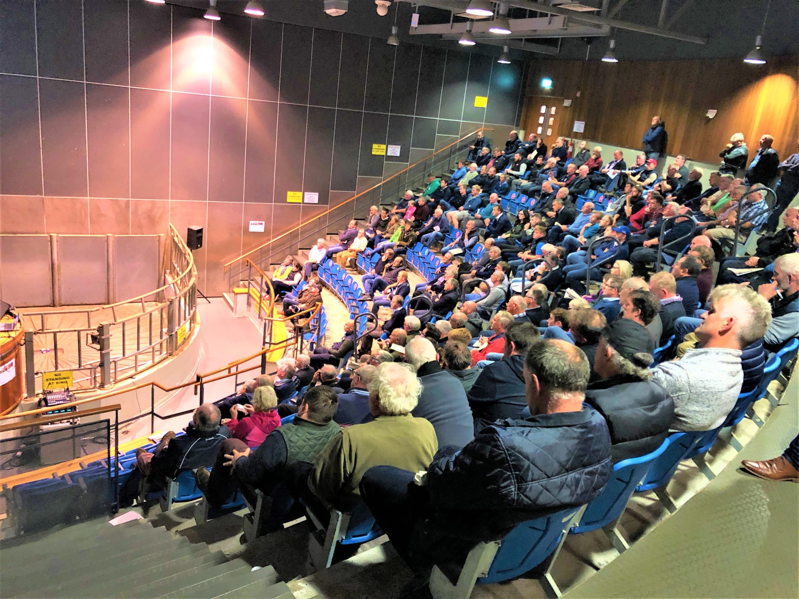 Farmers in attendance at the event which took place at Kilkenny Mart