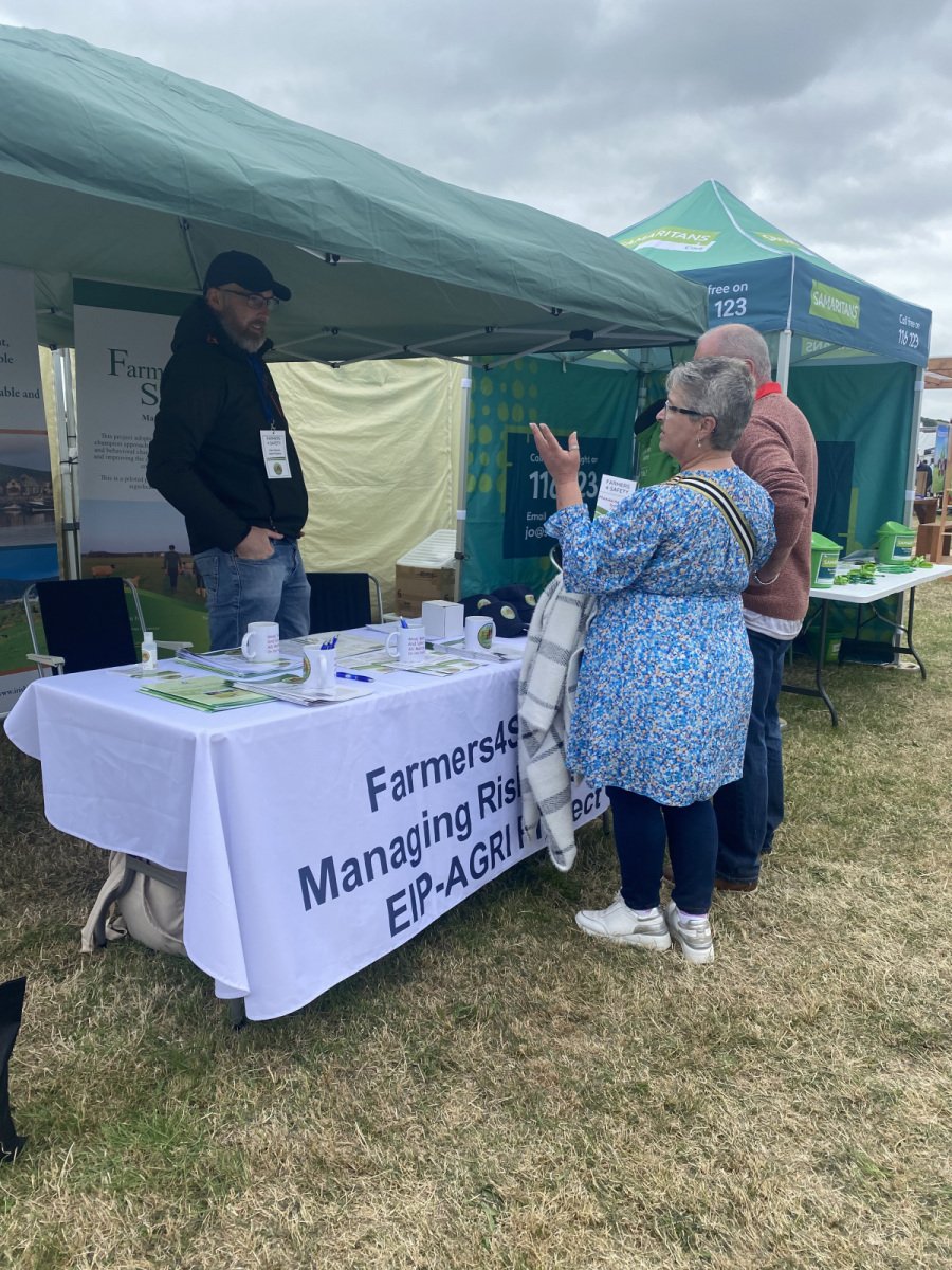 Cork mentor, John Murphy at the Farmers4Safety - Managing Risk Together EIP-AGRI Project stand