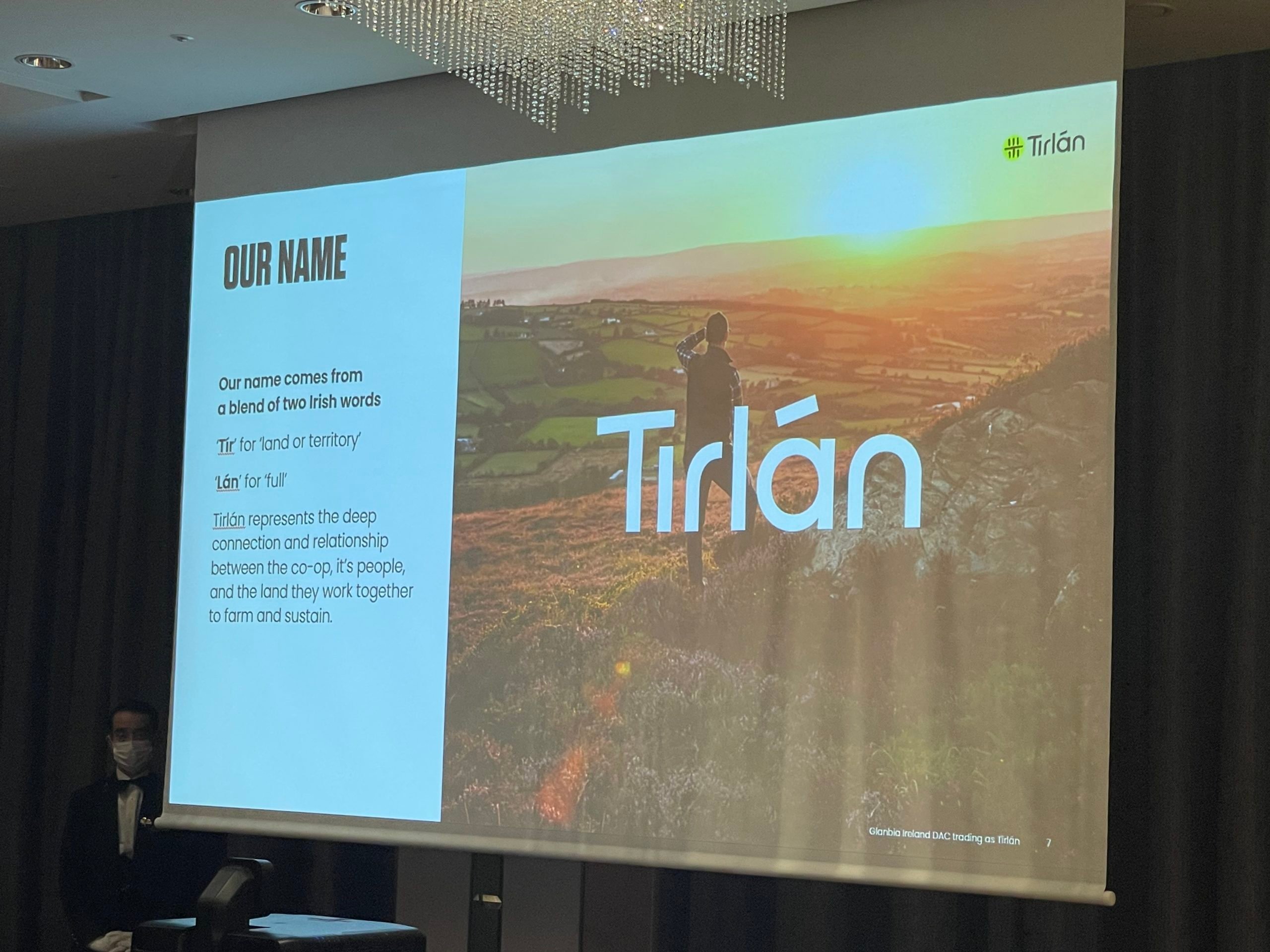 Tirlán explaining its new identity to customers in Japan