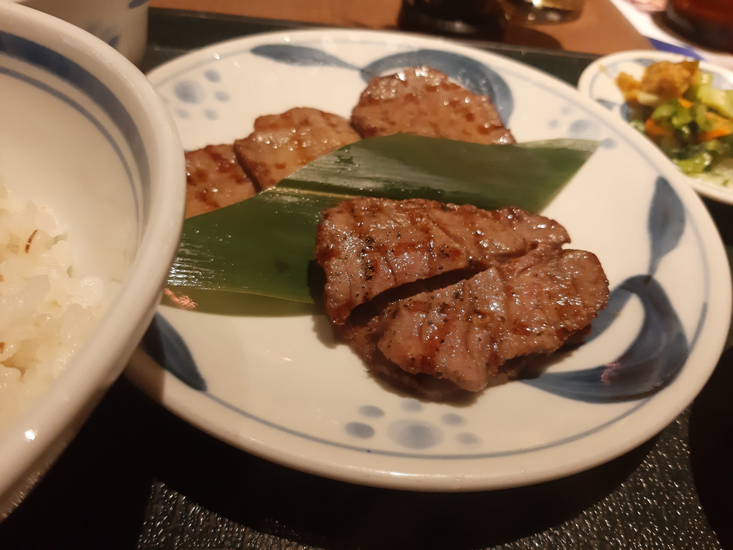 Irish beef tongue being served in a restaurant in Tokyo, Japan