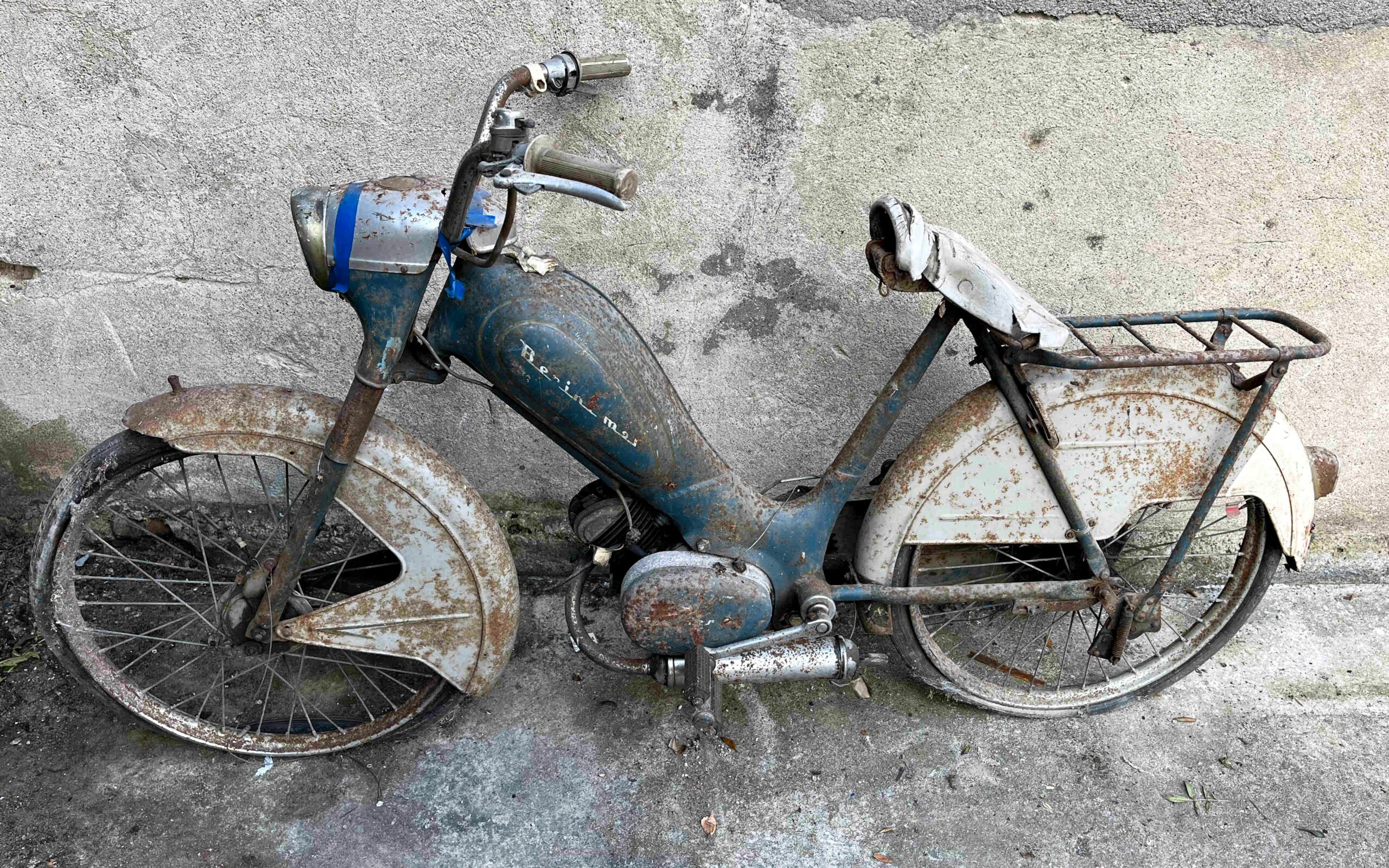 Tommy always wanted a Berini Moped. Unfortunately, he never got round to restoring this one
