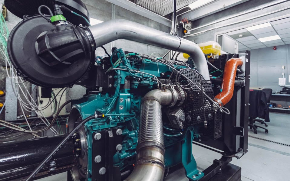 A combination of hydrogen and diesel will make for a cleaner exhaust but commercial hydrogen is still sourced from fossil fuels