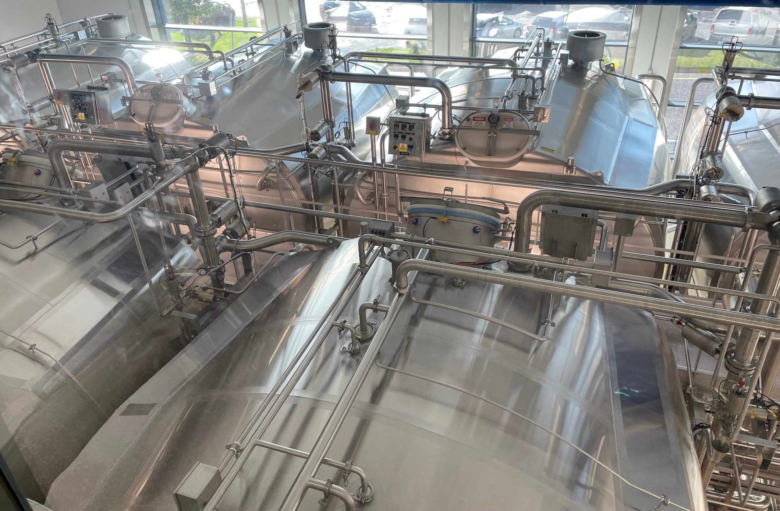 Cheese vats at the Carbery plant