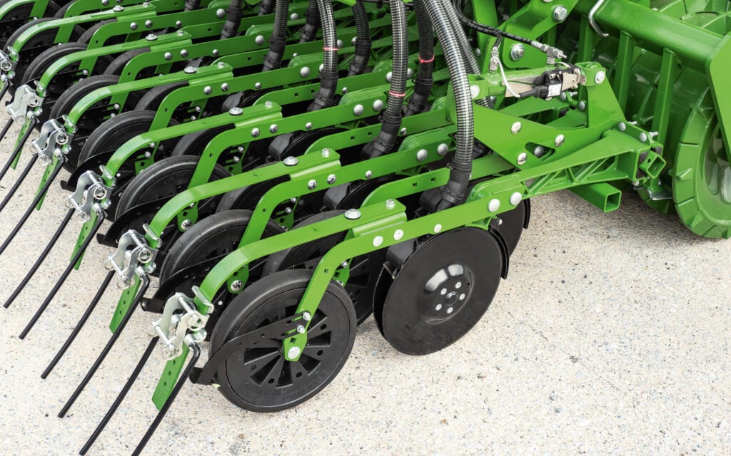 A choice of coulters and row settings is offered by Amazone on its latest drill