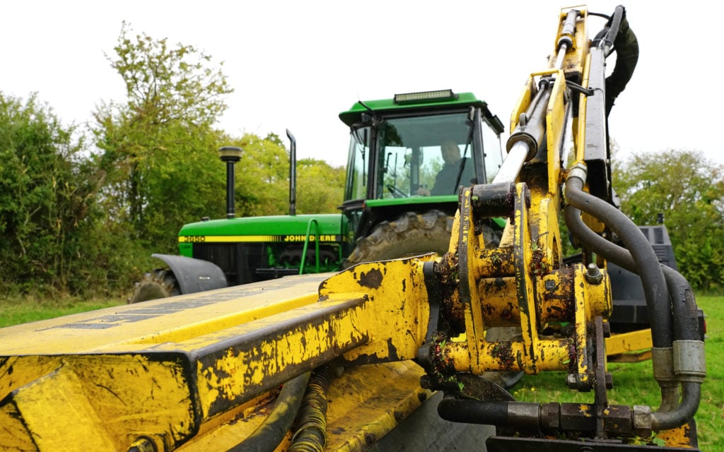 With an arm that extends 6.5m out from the tractor, stability is an absolute necessity