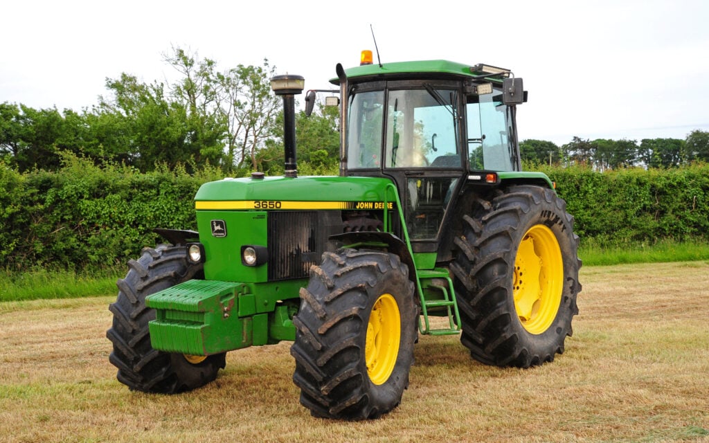 The John Deere 3650 earlier this summer as cleaned and presented by Tony's daughter, Brid