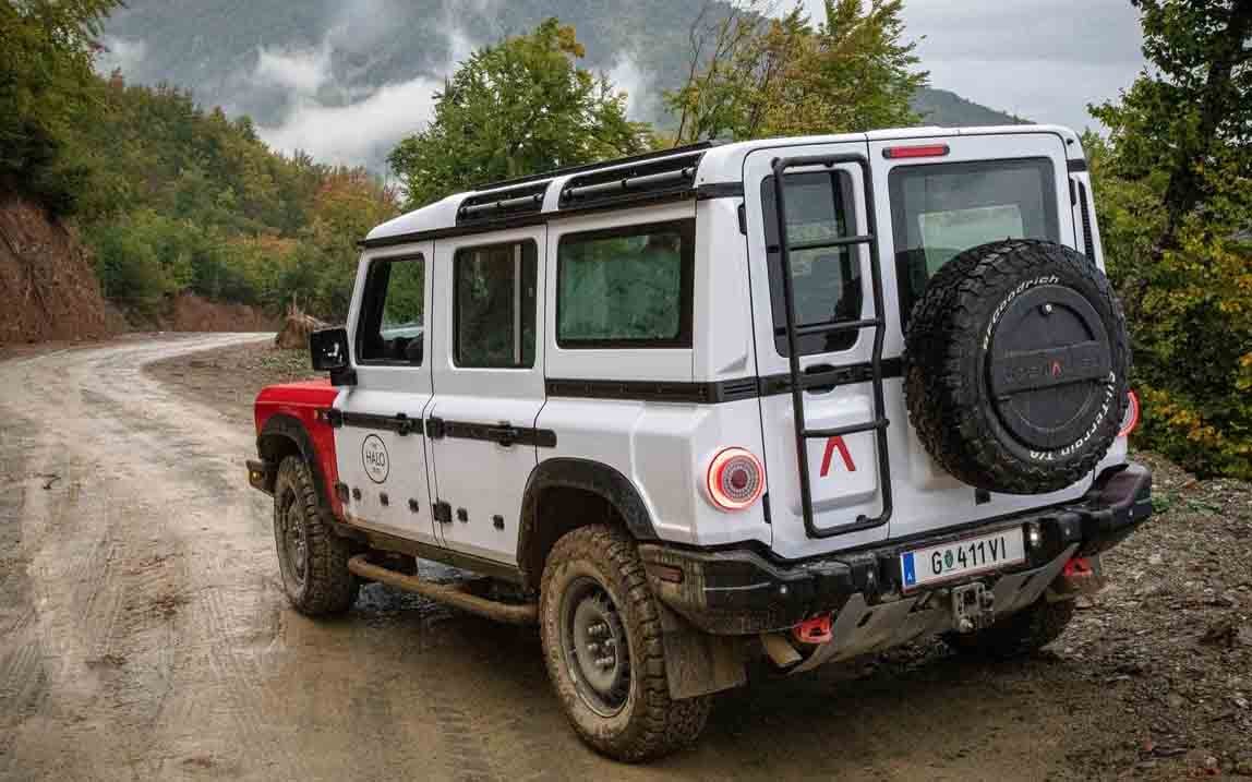 Body panels are of galvanised steel and aluminium to protect against hostile environments