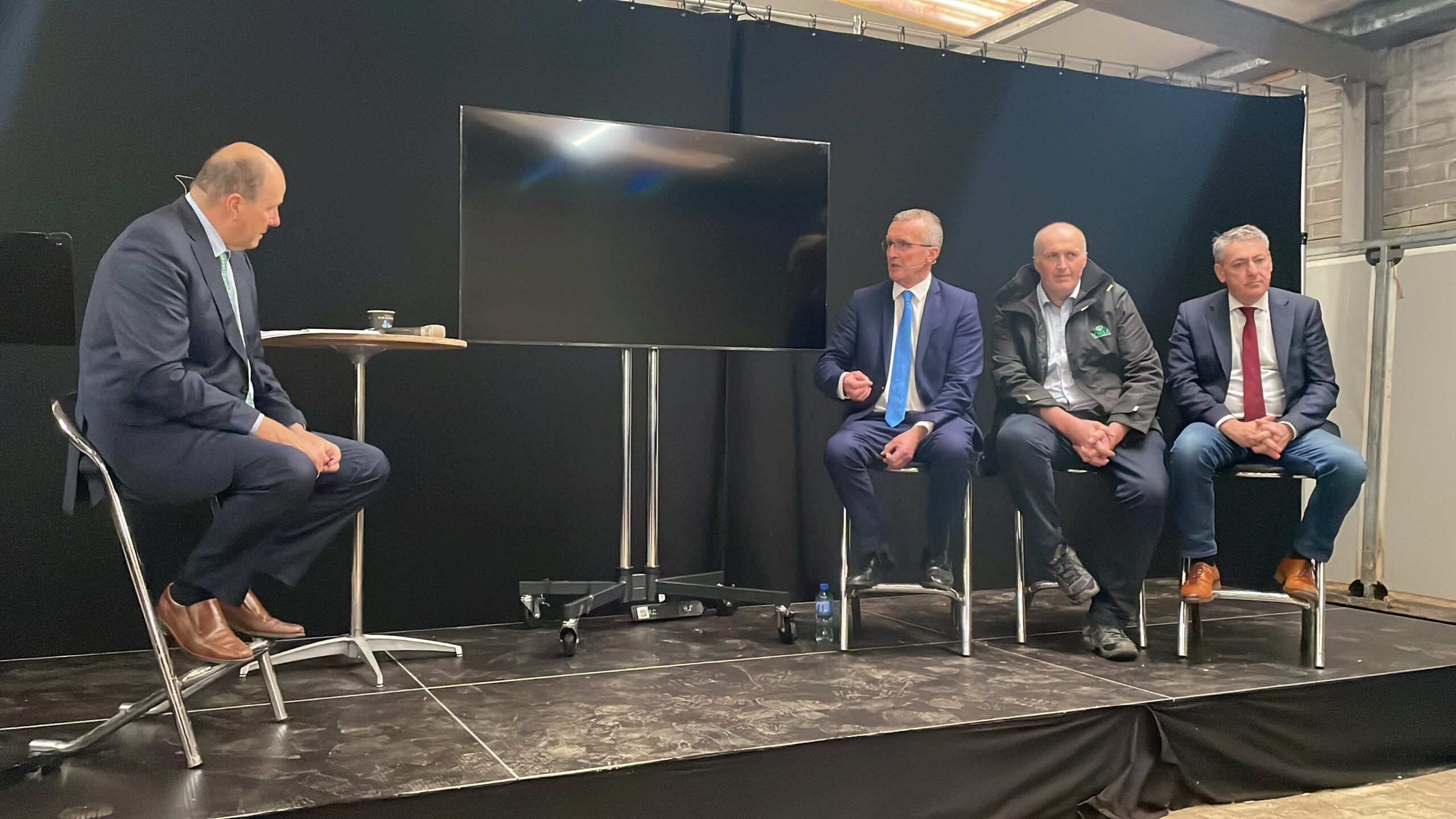 Broadcaster and former minister for agriculture, Ivan Yates chaired a debate with Irish Farmers' Association (IFA) president, Tim Cullinan, Irish Creamery Milk Suppliers' Association (ICMSA) president, Pat McCormack and Ireland South MEP Billy Kelleher