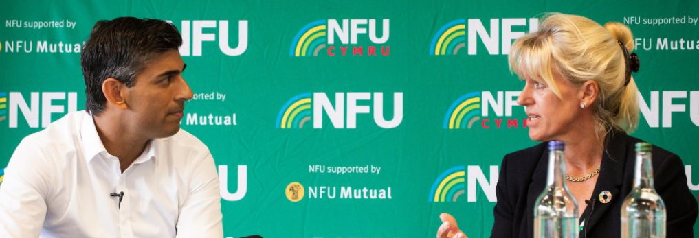 UK prime minister Rishi Sunak and Minette Batters, president of NFU
Source: NFU