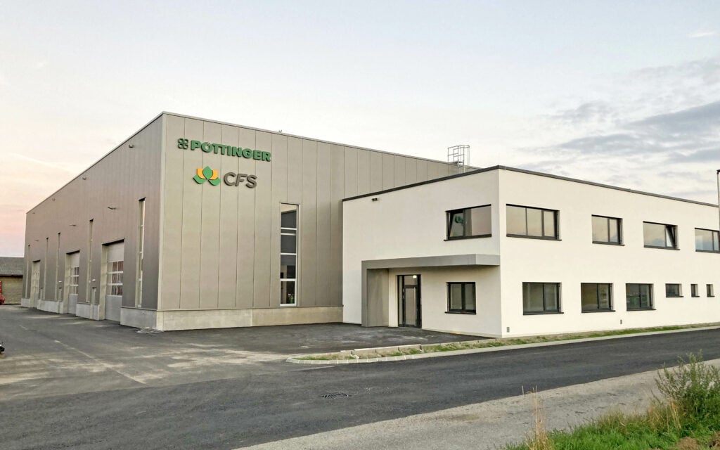 The new factory at Stoitzendorf which houses the manufacture and development of new crop care implements