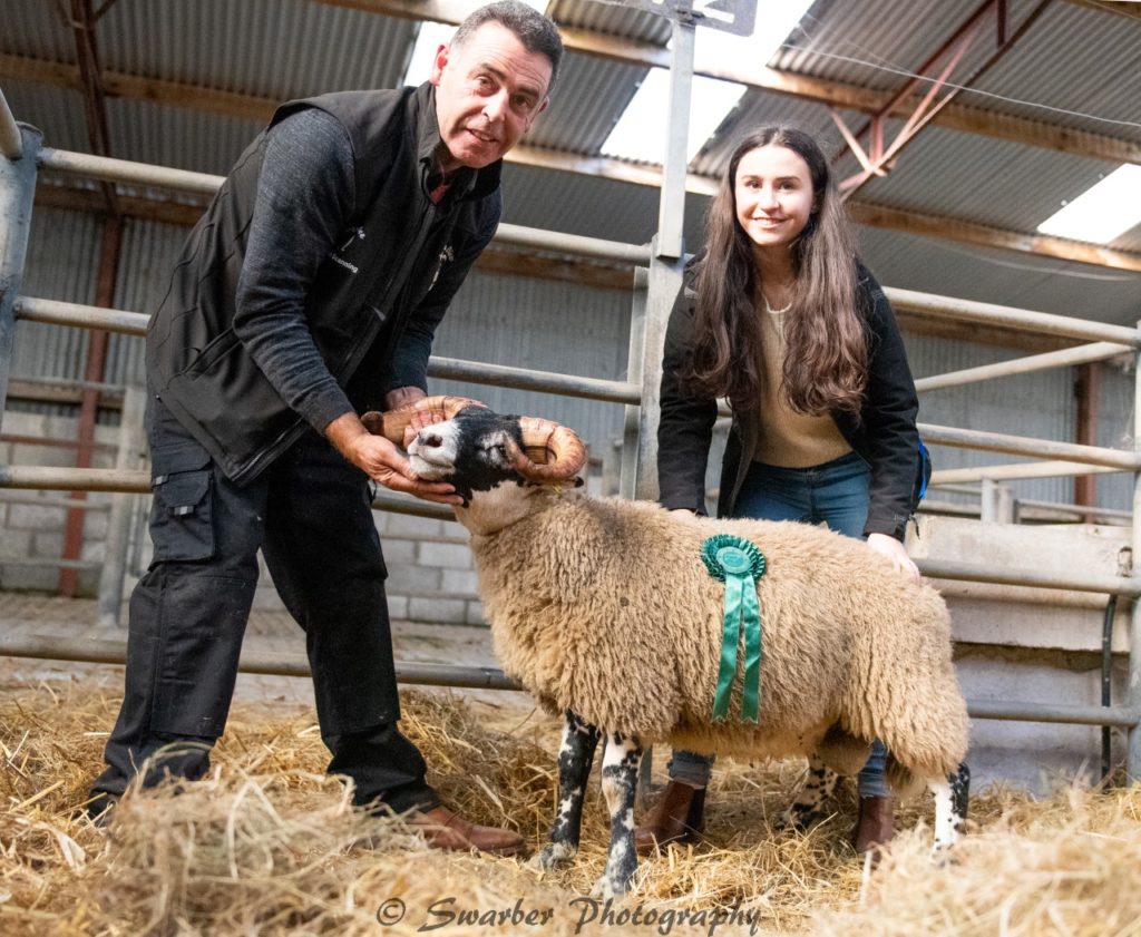 Fourth prize lamb from the Rice's sold for €1,420. Image: Swarber Photography