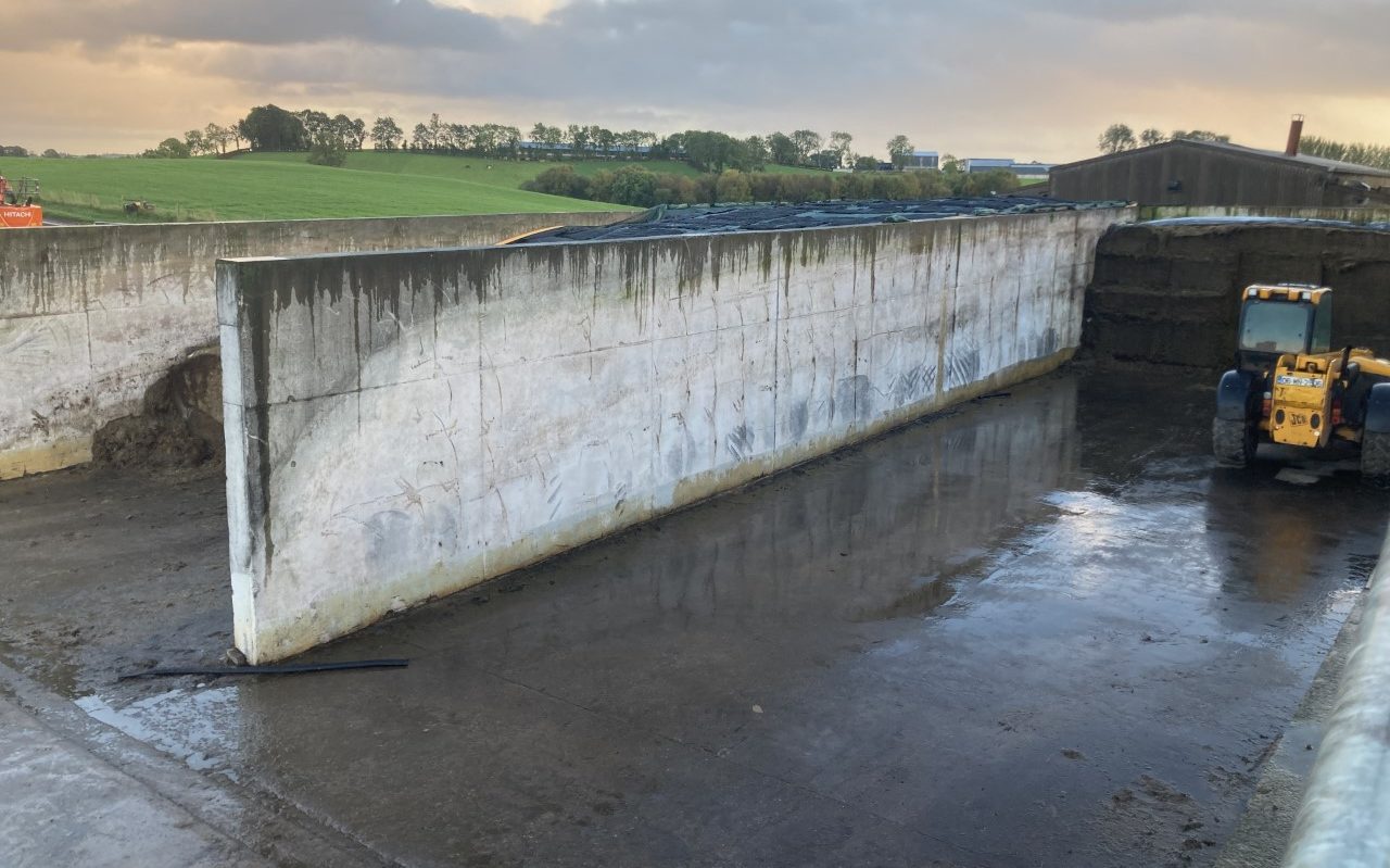 The two original silage pits