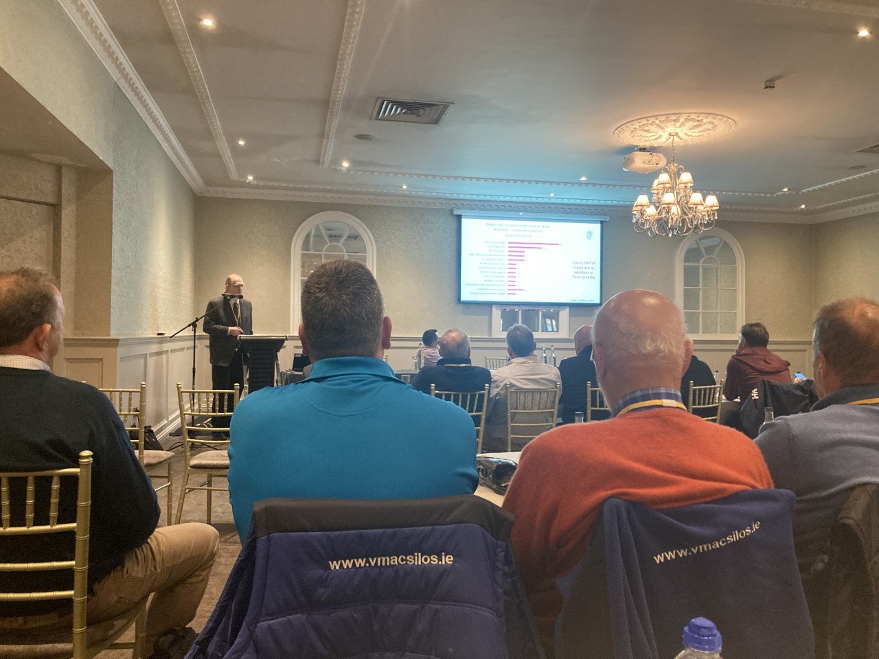 Dr. Robert Leonard of the DAFM speaking at the Irish Farm Buildings Association conference