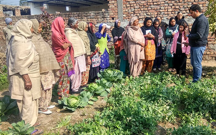 Swaraj Tractors of India promotes Project PRERNA, a scheme to train women in dairying and small scale vegetable growing