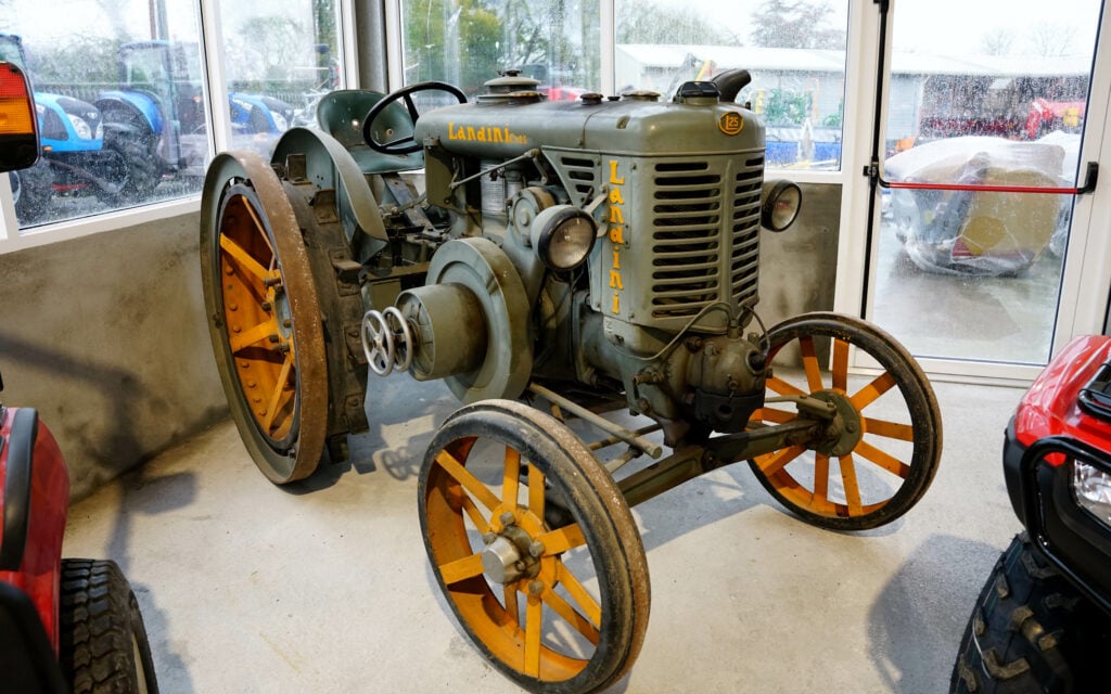 This 25hp model dates from 1946 and enjoys its long retirement permanently on display in the showroom