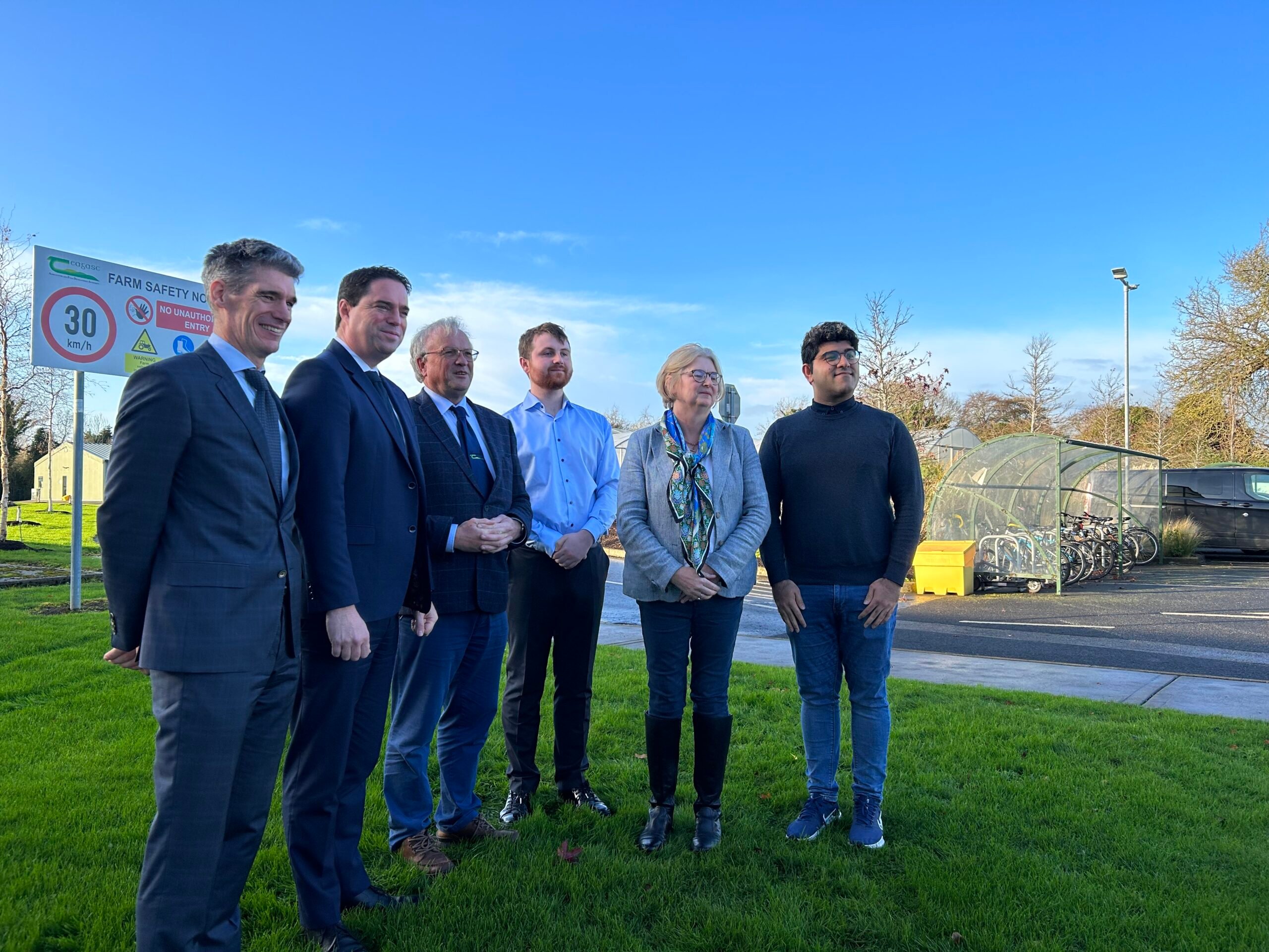 Minister of State, Martin Heydon with speakers at the Teagasc BeSafe National Farm Safety Conference