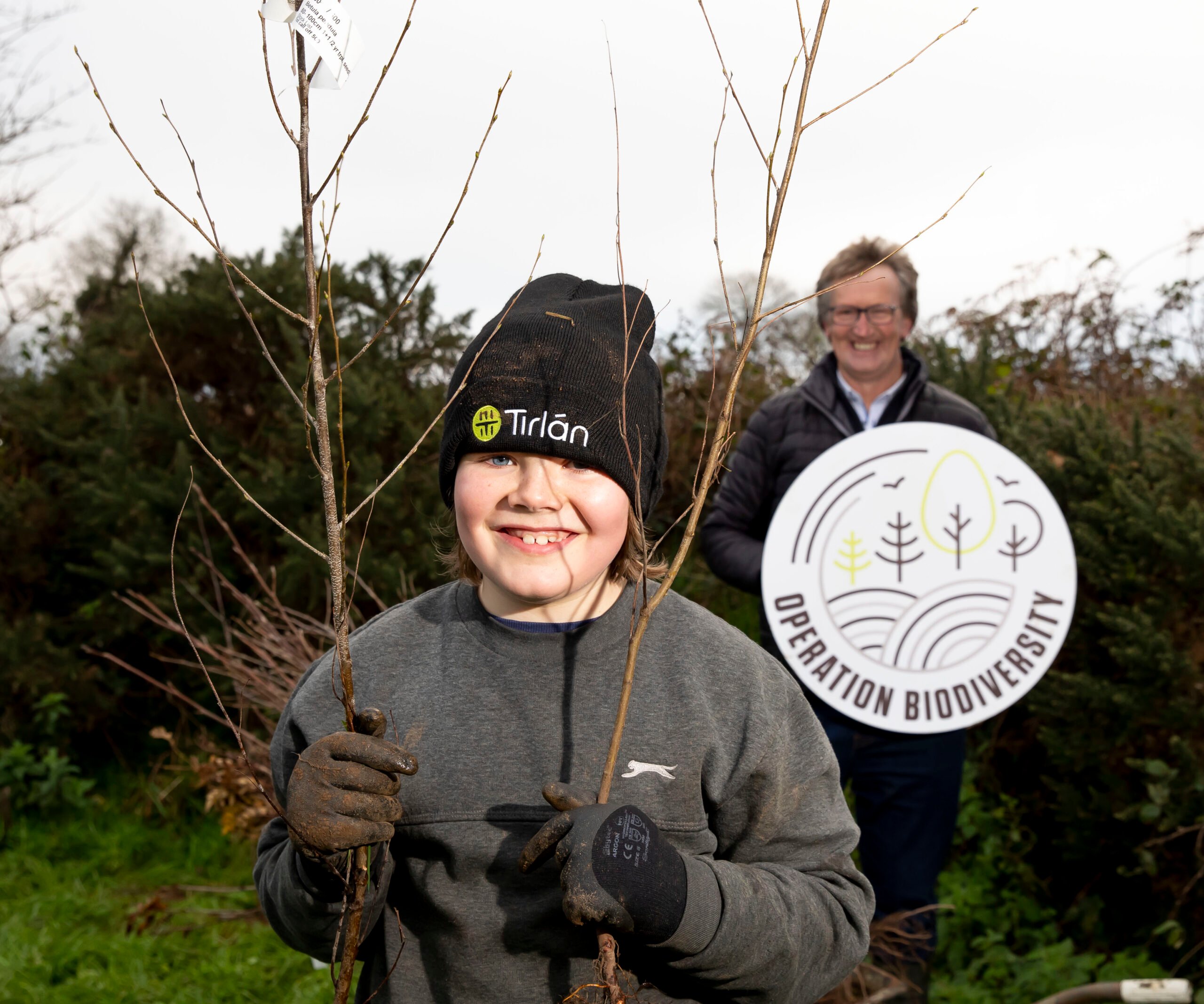 Danny Poole from Co. Wexford and John Murphy, Tirlán chair. Photo: Mary Browne