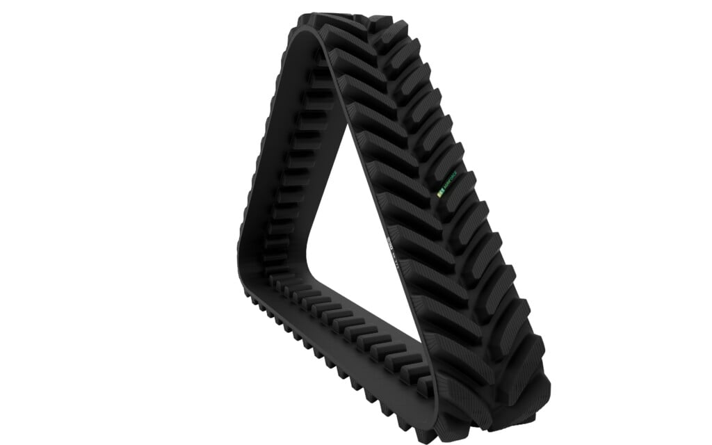 The new BKT rubber tract will be available in numerous sizes and will also have versions suitable for the construction industry