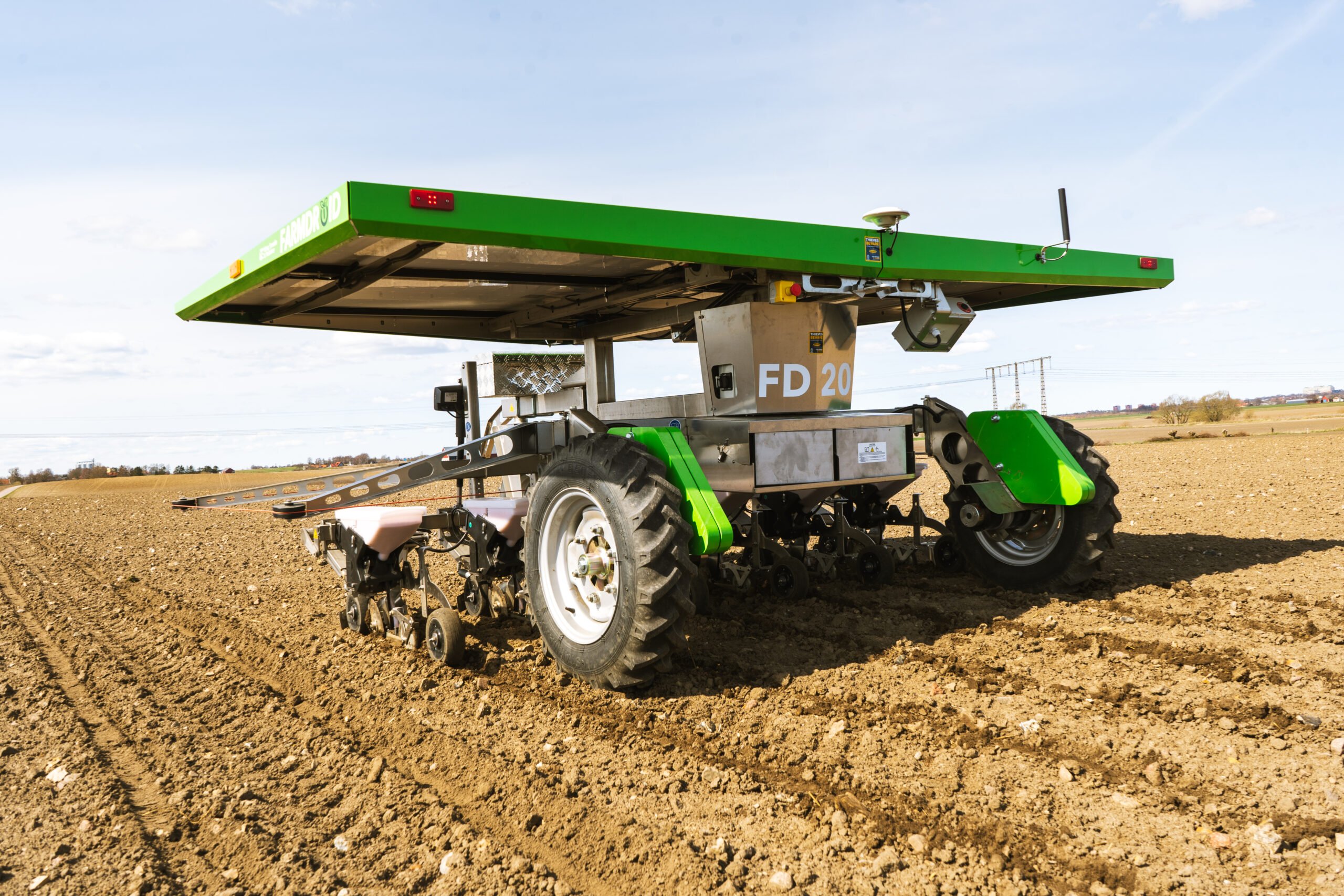 Part tractor, part robot gardener, the Farmdroid tends to plants on an individual basis