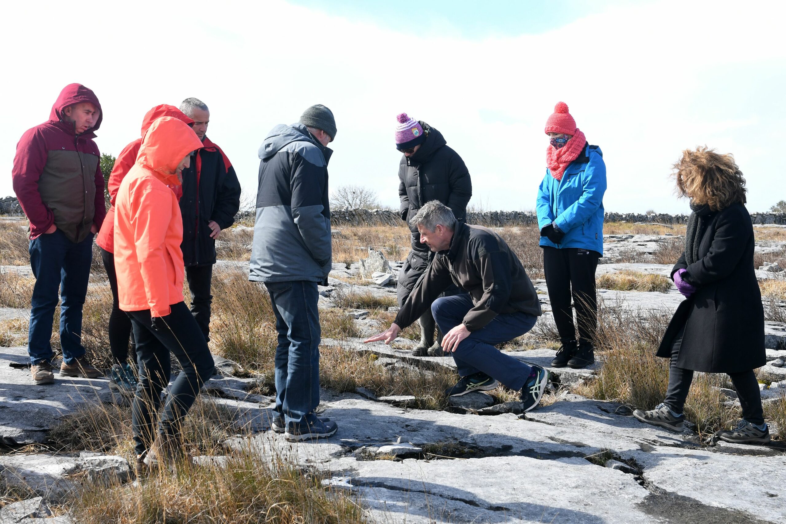 The west Kerry farmers on a visit to the Burren. Image: Manuela dei Grandi