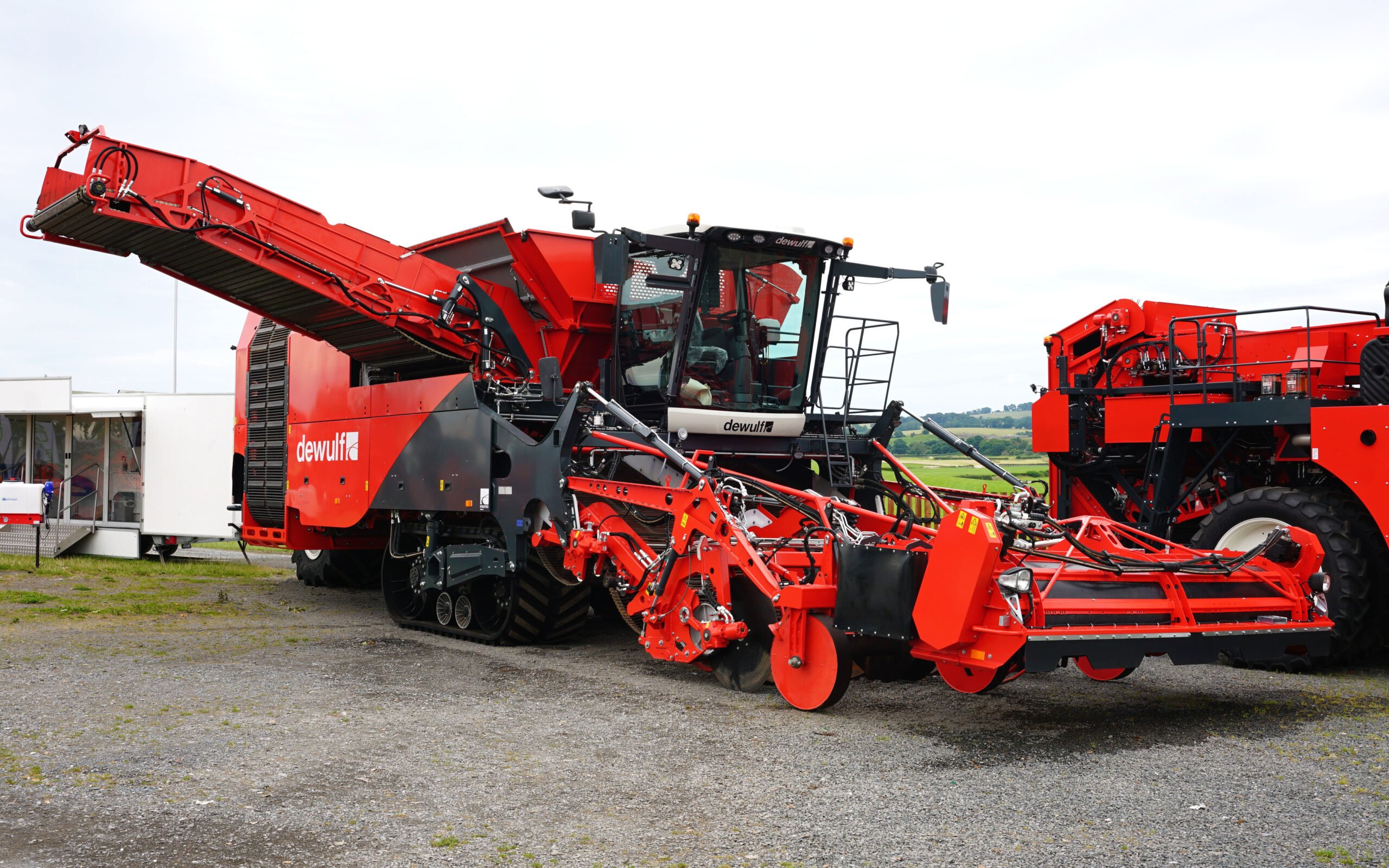 The more conventional Kwatro four row harvester was also on display at the FTMTA show in Punchestown
