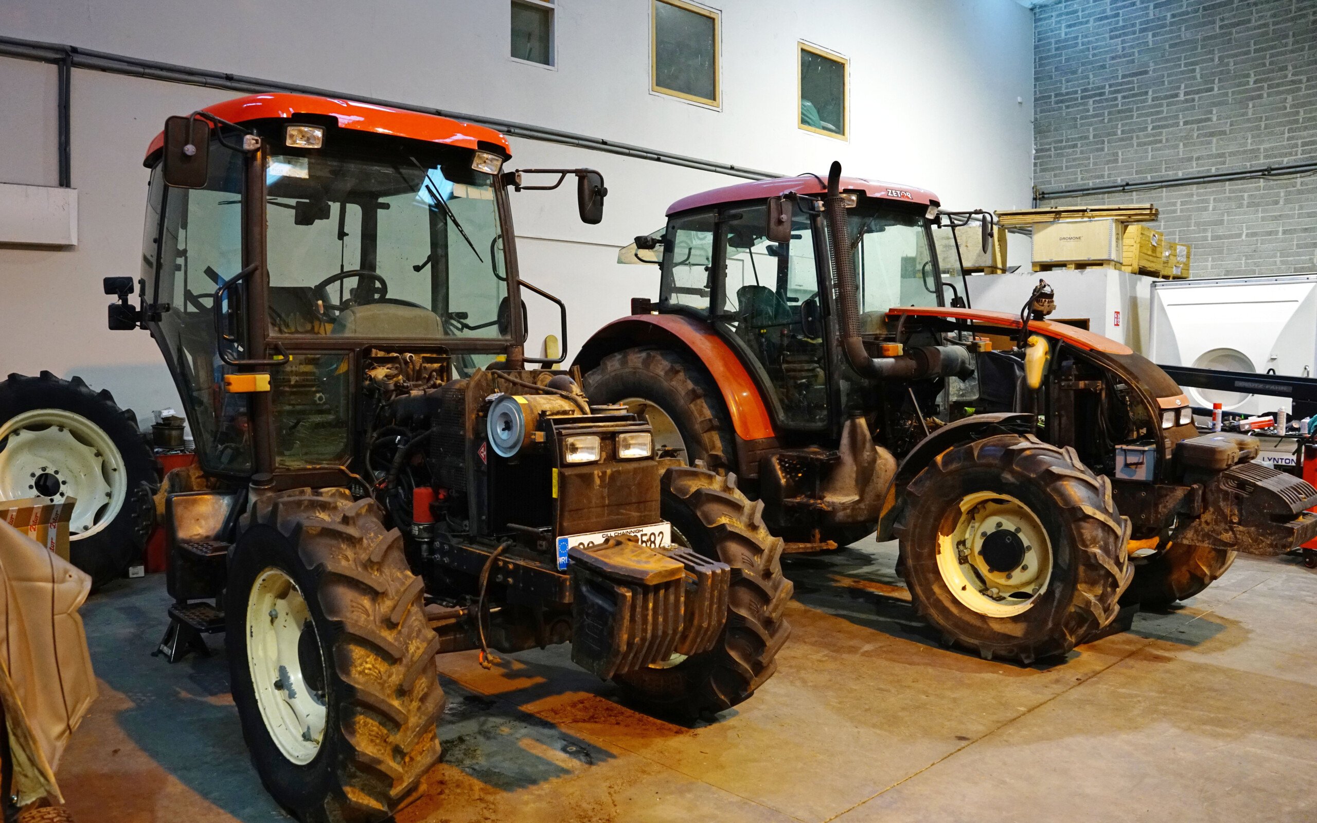 Workshop facilities are generous and can handle all tractor repairs