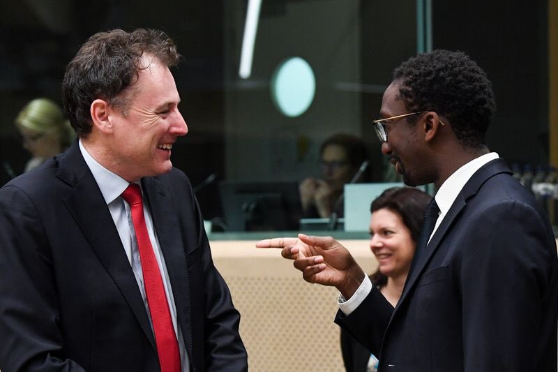 Minister McConalogue attending the EU Agriculture and Fisheries Council in Brussels in 2022  Source:@McConalogue