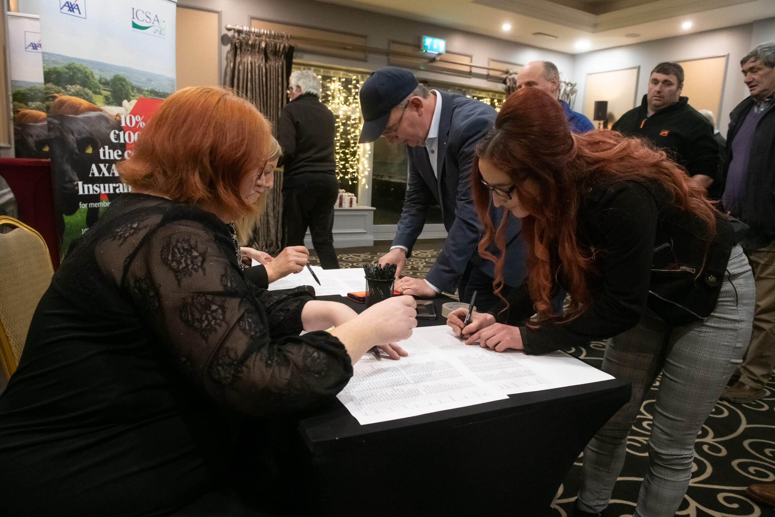 ICSA members arriving in Portlaoise. Image: ICSA