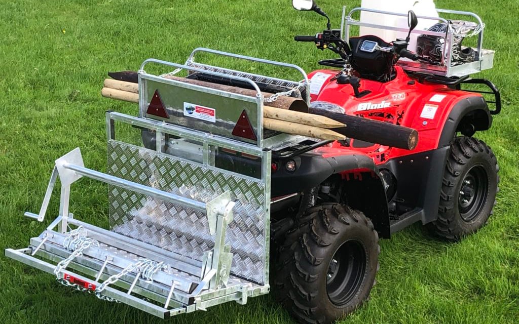 The fencing package from Quadcrate makes the job easier and quicker