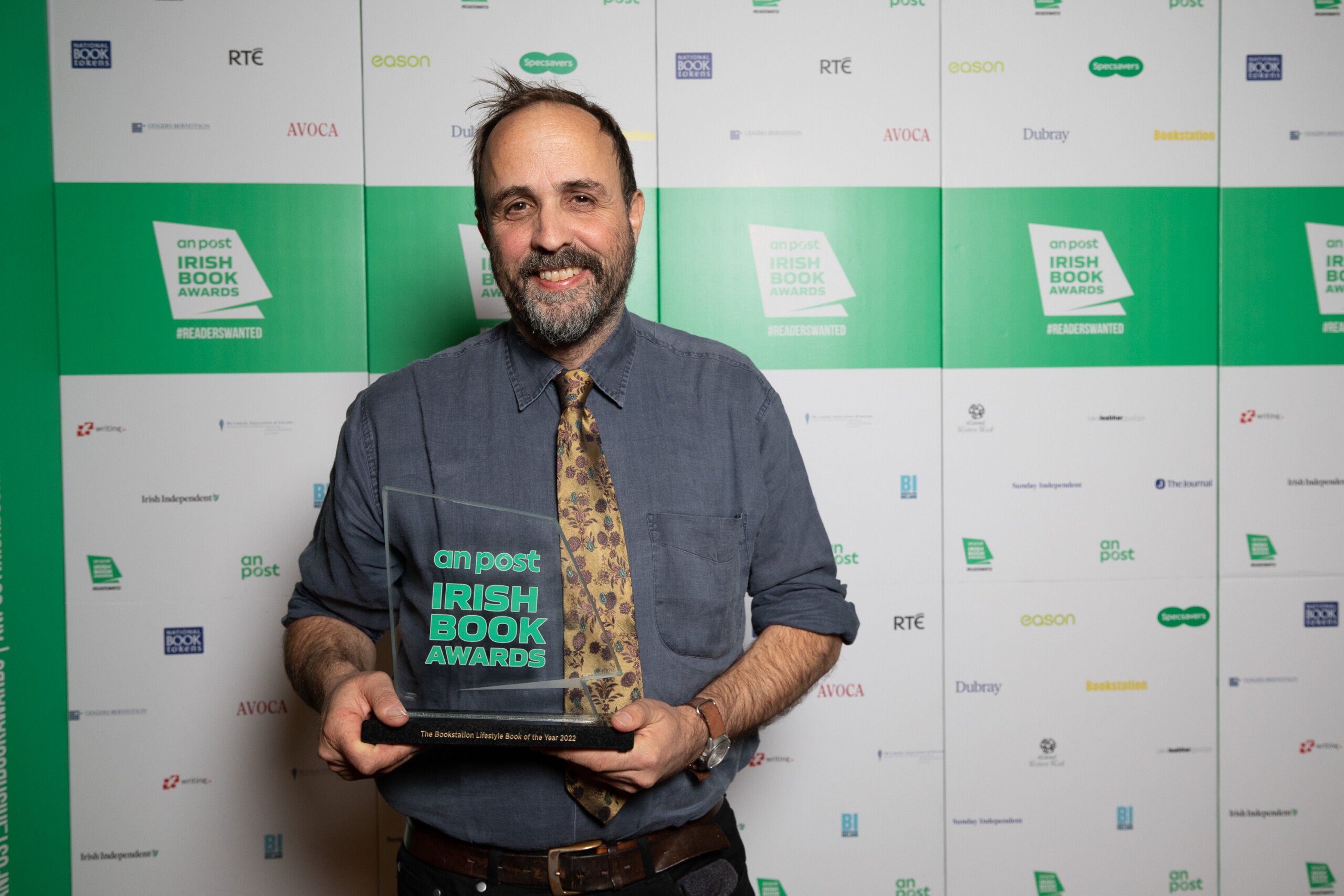 Eoghan Daltun, winner of Bookstation Lifestyle Book of the Year for 'An Irish Atlantic Rainforest: A Personal Journey into the Magic of Rewilding'