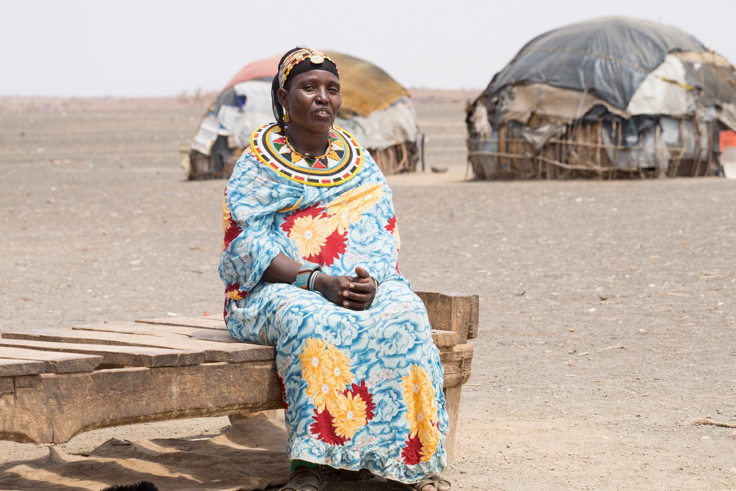 38-year-old herder and mother of nine, Kubo Chamuset, outside of her home in Kurkum, Laisamis, Marsabit county, northern Kenya. Image source: Boniface Kirera/PACIDA