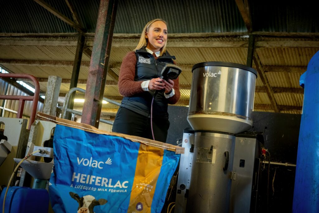 Rebecca O’Sullivan Volac Ireland, featured with the Volac Förster&nbsp;Technik computerised feeder