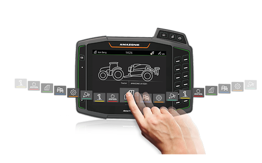 The software works within Amazone's own Amaton 4 screen or its Amatron Twin app