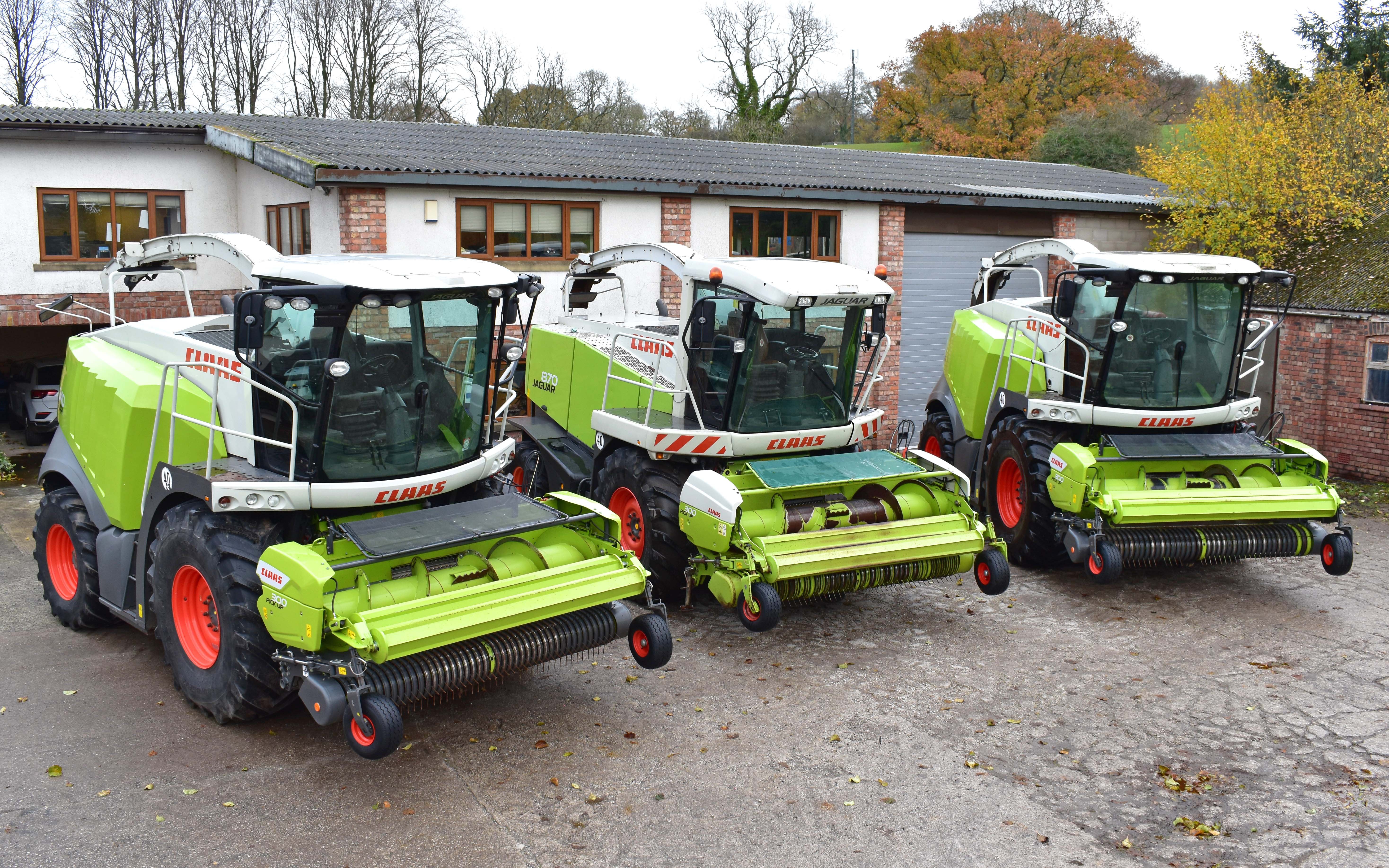 No less than three Claas Jaguars are to go under the hammer at the sale