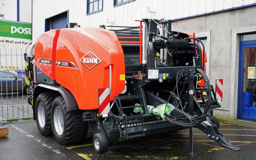 All ready for the season. Neville intends having this baler out on demo in the spring