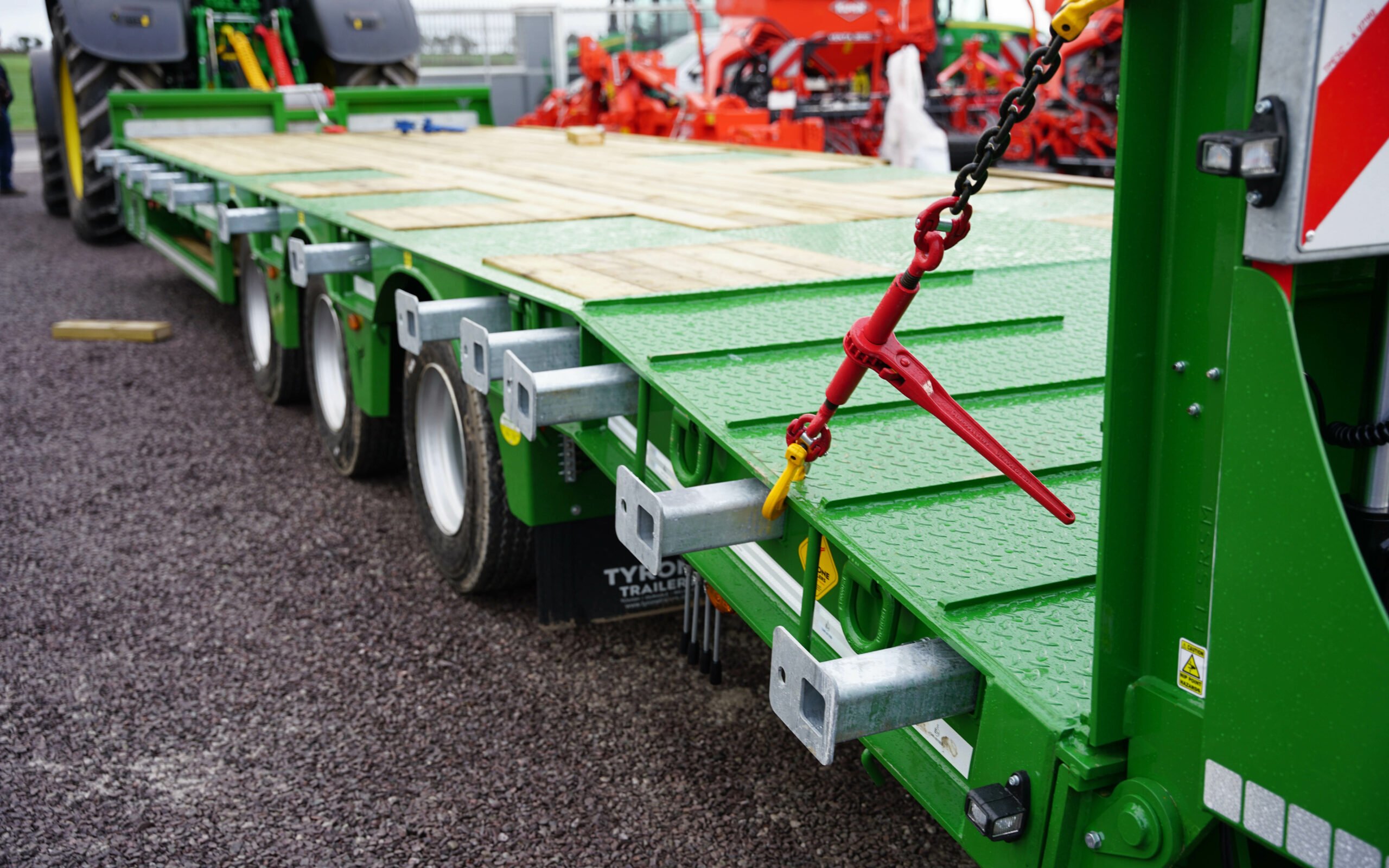 Galvanised outriggers stow neatly away under the deck