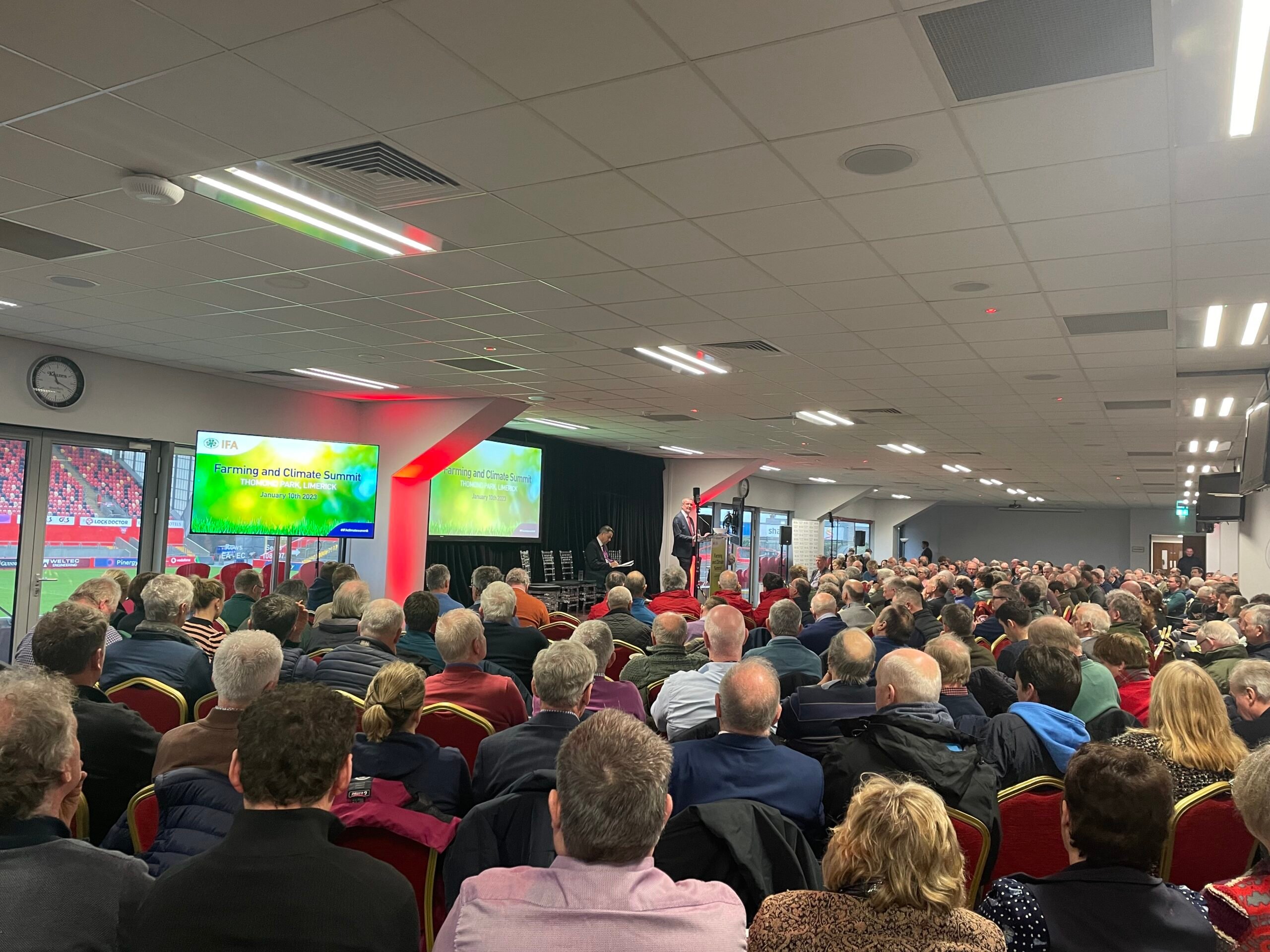 Farmers attending the IFA Farming and Climate Summit in Limerick
