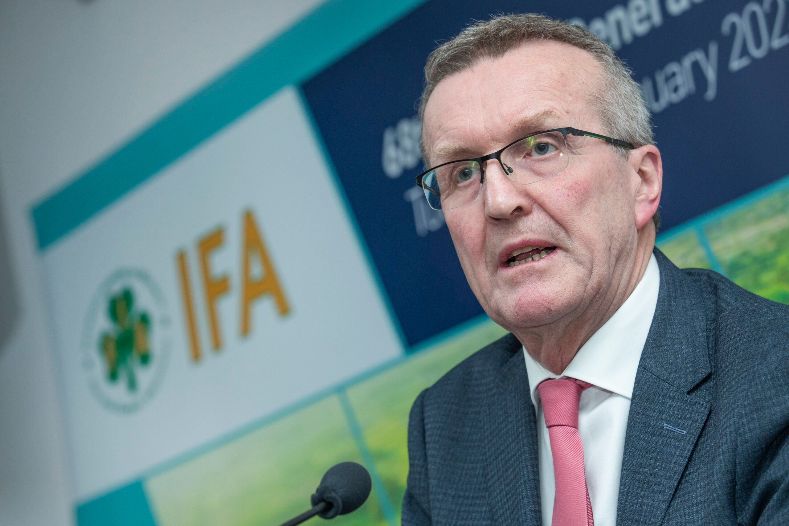 Addressing the 68th AGM, IFA President Tim Cullinan 
Picture:  Finbarr O’Rourke