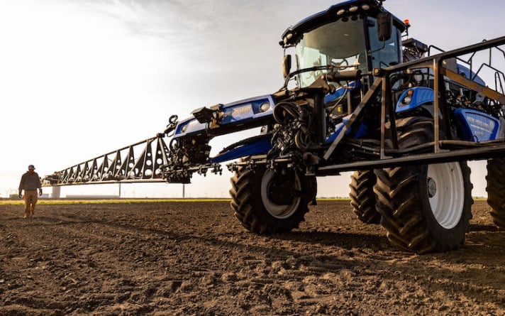 The front-mounted boom is coupled with all the latest digital tech to give precise control of application