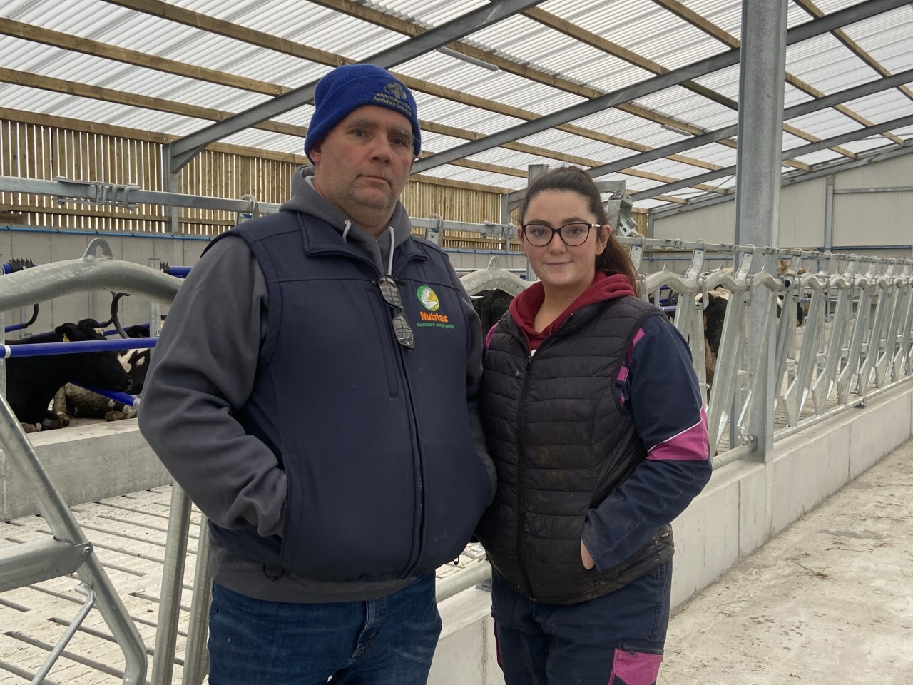 Kevin and Ciara Callanan standing in their new cubicle shed