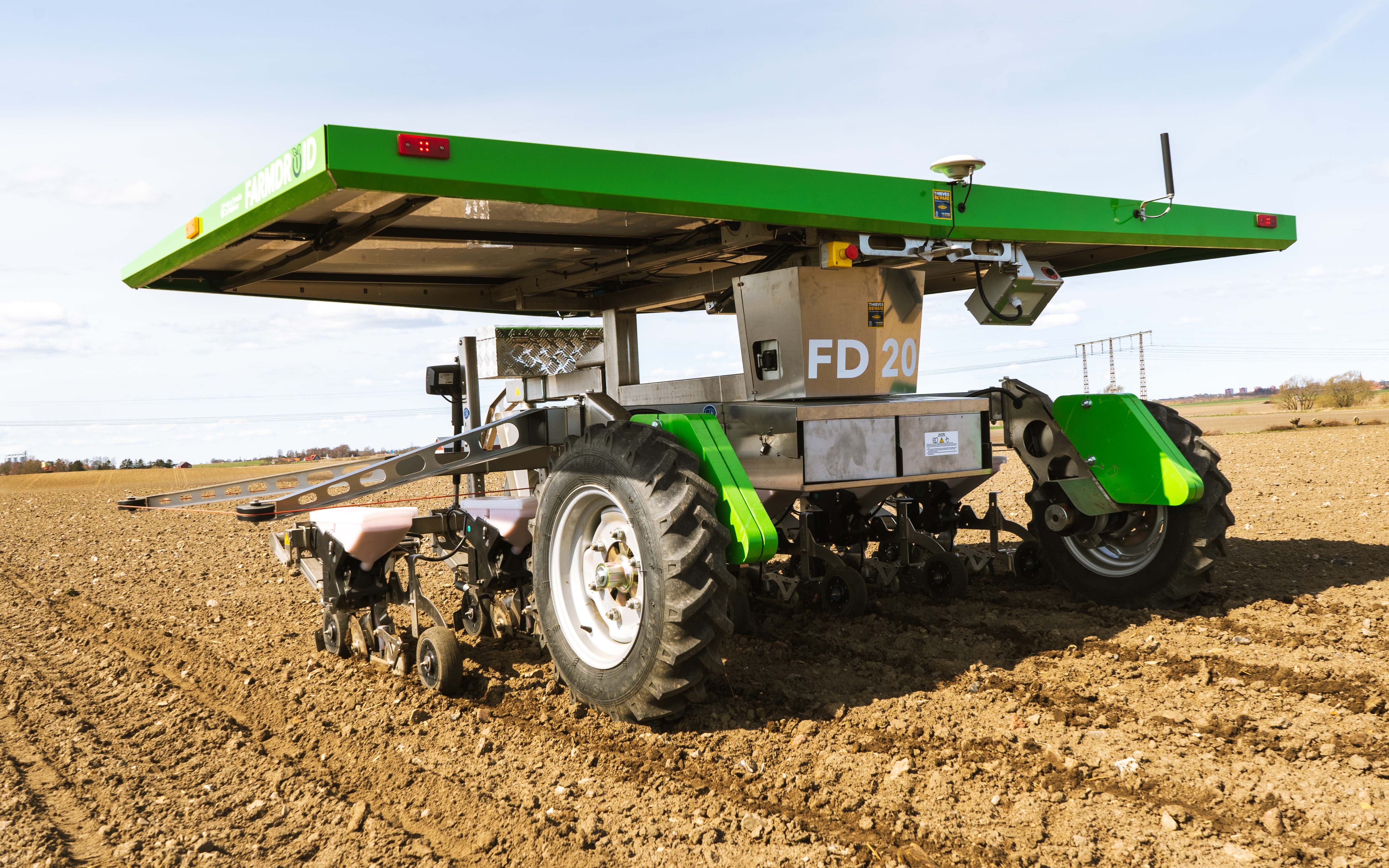 The Farmdroid imported by IAM relies on a slow speed and trip switches for safety, but future versions may need third party certification