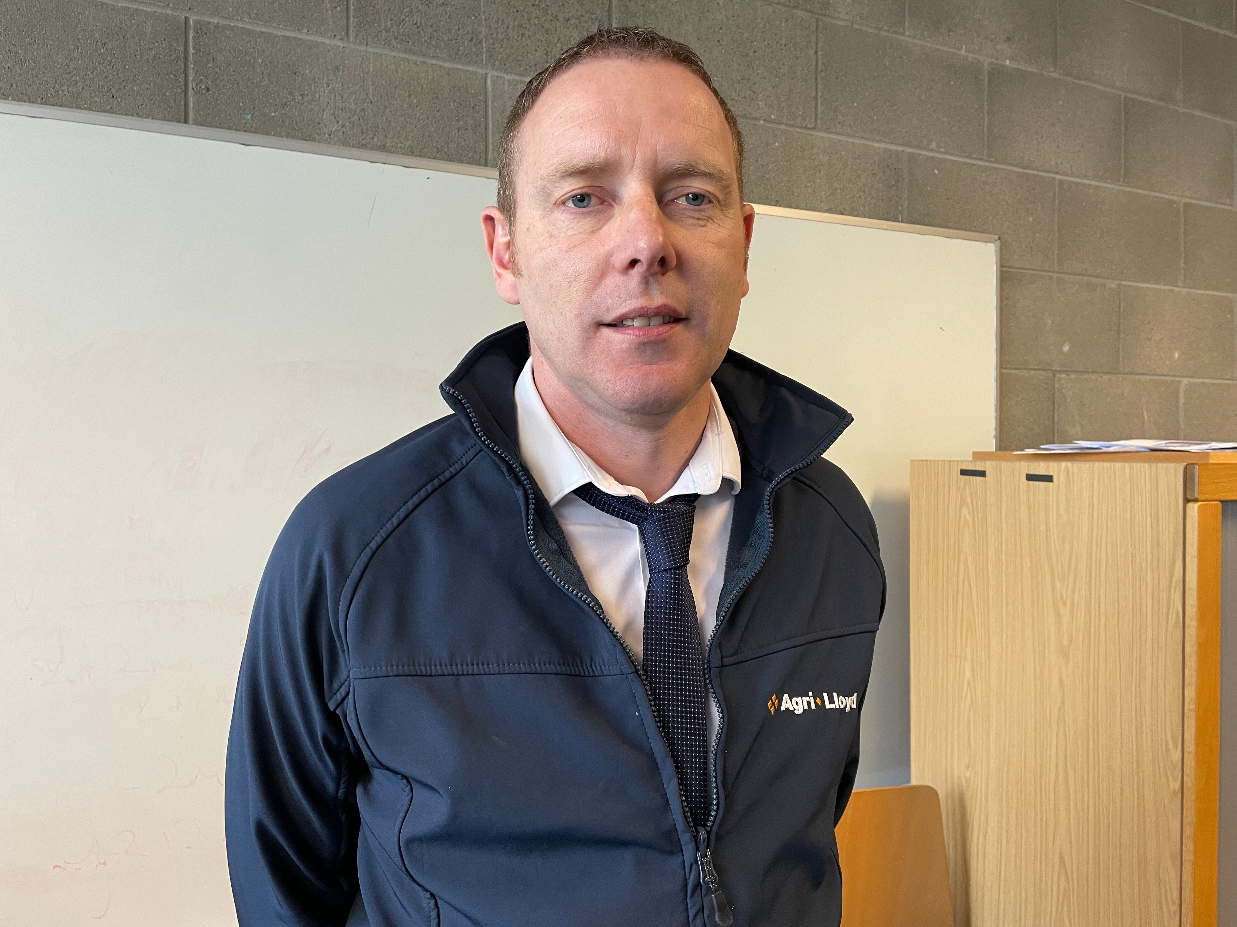 James Ryall, national sales manager with Agri-Lloyd