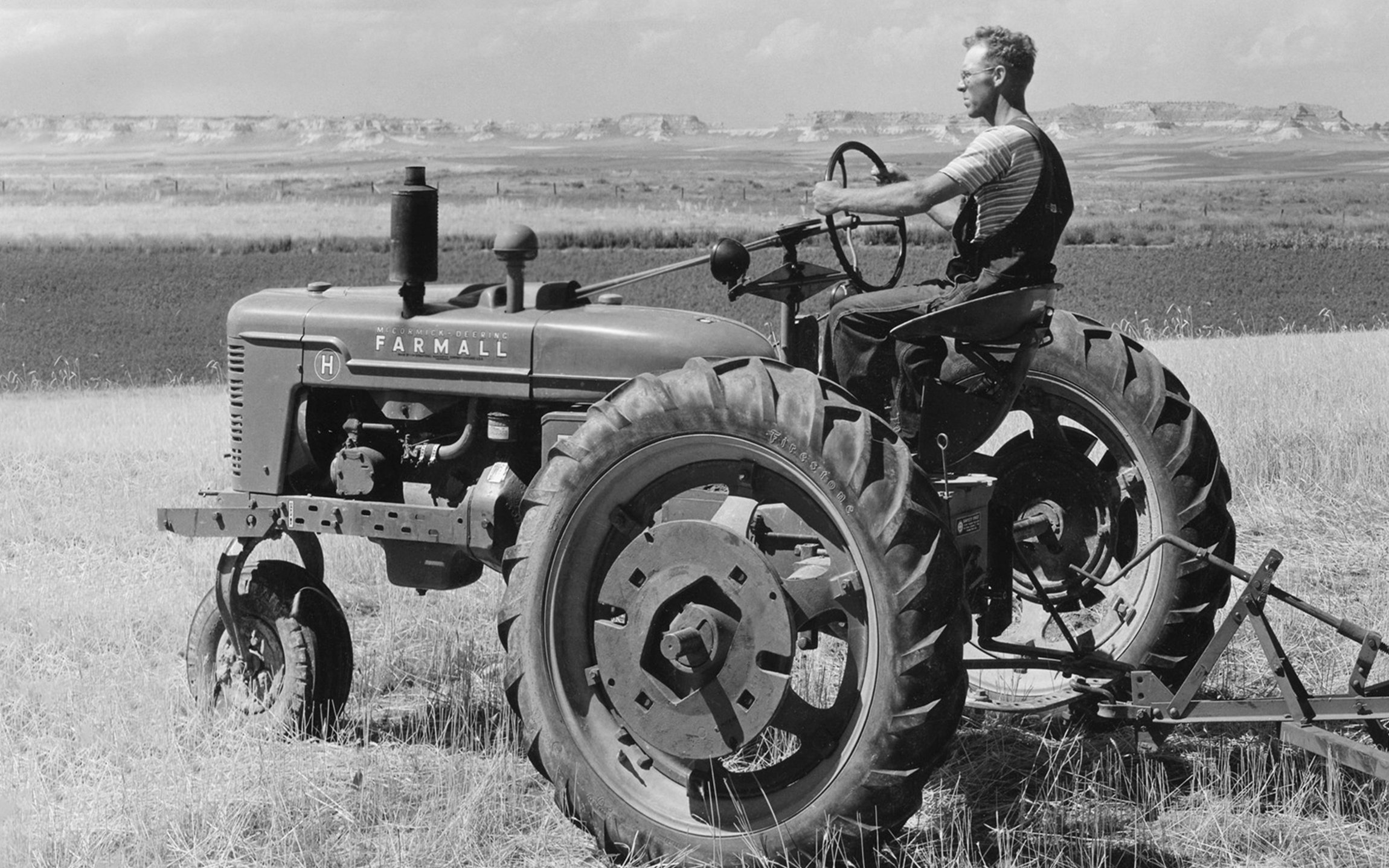 The Farmall H, along with the A and M models, ushered in the round bonnet in 1939. The base H model sold for $695 on steel wheels, rubber became unavailable during the war
